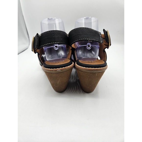 EURO‎ SOFT by SOFFT Mendi Black Block Heel Open Toe Leather Shoe 10M - Picture 10 of 14